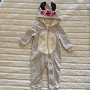 Deer winter suit with shimmer cotton